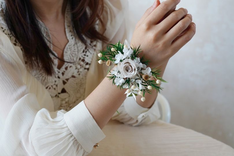 Wrist Corsages for Weddings in Toronto | Elegant Floral Accessories